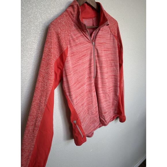 NEW Athleta Women's Coral Half Zip Pullover XL athleisure stretch red workout - Picture 2 of 5